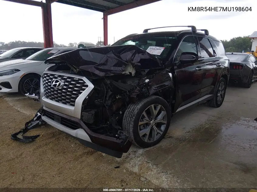 2021 Hyundai Palisade Limited VIN: KM8R54HE7MU198604 Lot: 45667091