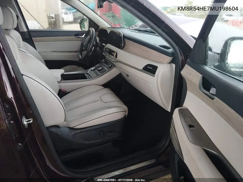 2021 Hyundai Palisade Limited VIN: KM8R54HE7MU198604 Lot: 45667091
