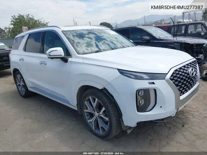 2021 Hyundai Palisade Limited VIN: KM8R5DHE4MU277387 Lot: 45671309