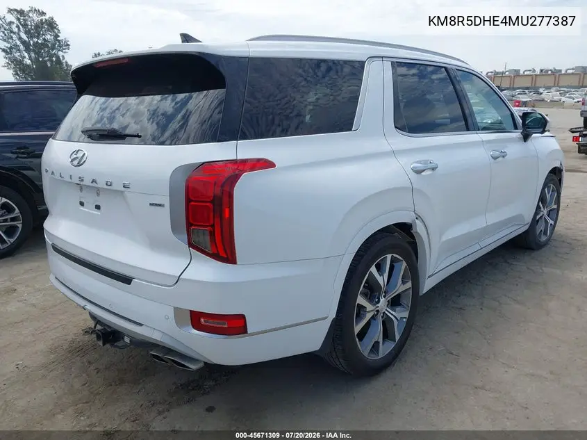 2021 Hyundai Palisade Limited VIN: KM8R5DHE4MU277387 Lot: 45671309