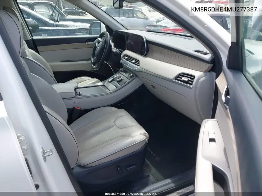 2021 Hyundai Palisade Limited VIN: KM8R5DHE4MU277387 Lot: 45671309