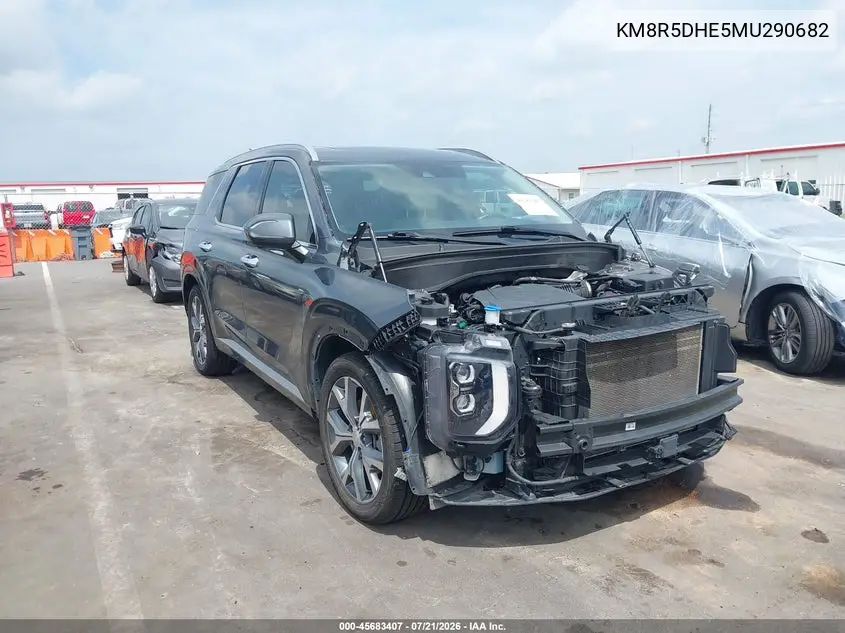 2021 Hyundai Palisade Limited VIN: KM8R5DHE5MU290682 Lot: 45683407