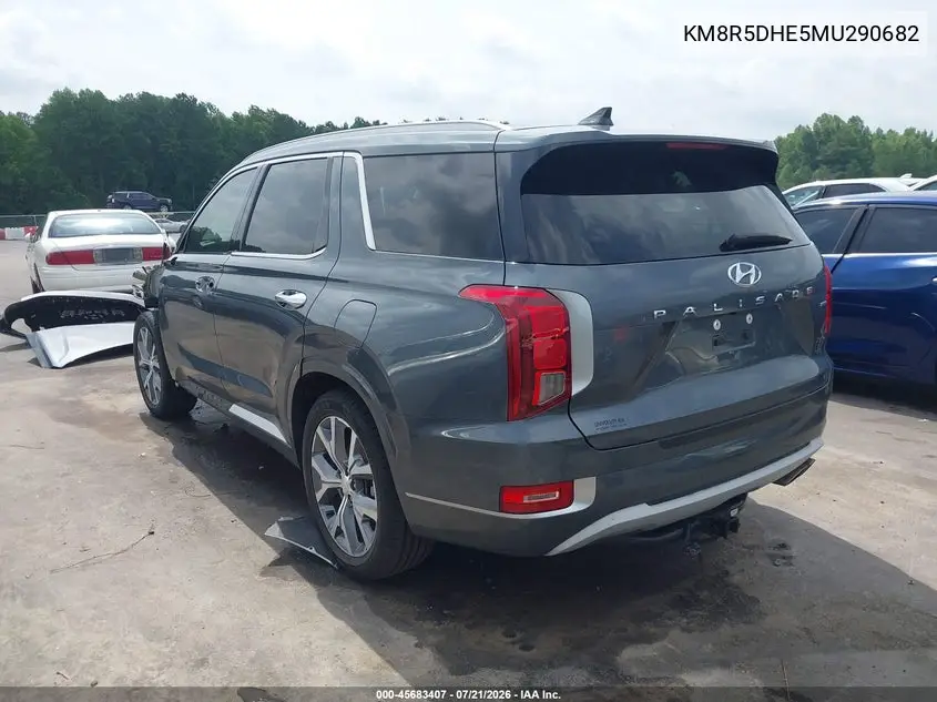 2021 Hyundai Palisade Limited VIN: KM8R5DHE5MU290682 Lot: 45683407