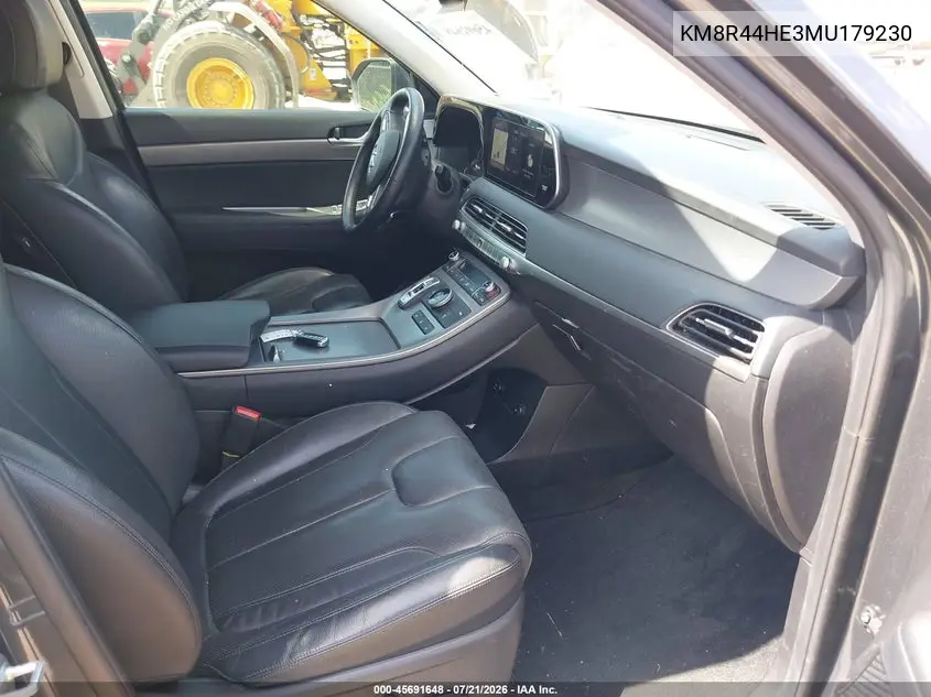 2021 Hyundai Palisade Sel VIN: KM8R44HE3MU179230 Lot: 45691648