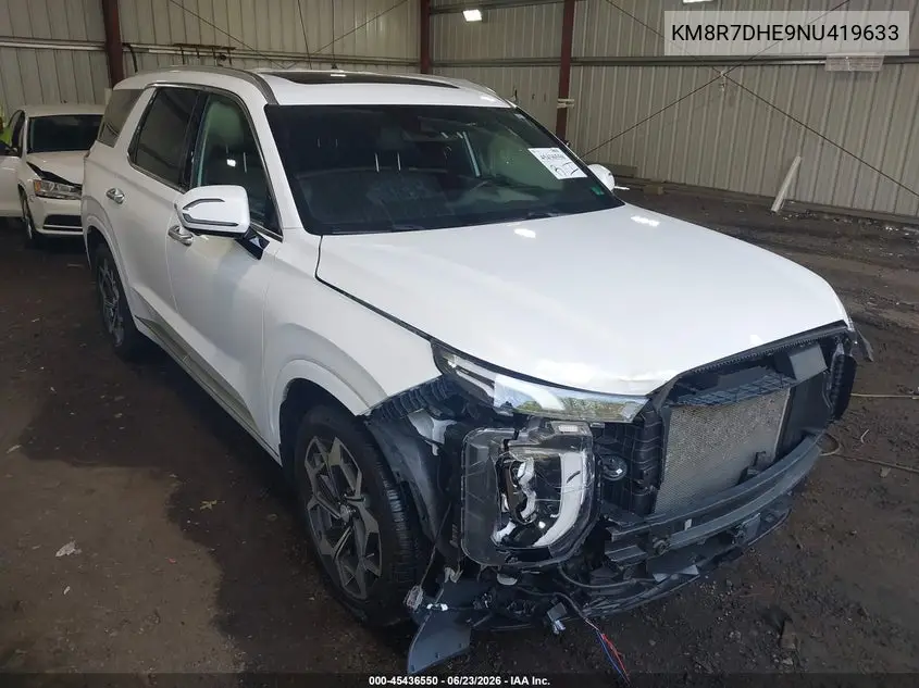 2022 Hyundai Palisade Calligraphy VIN: KM8R7DHE9NU419633 Lot: 45436550