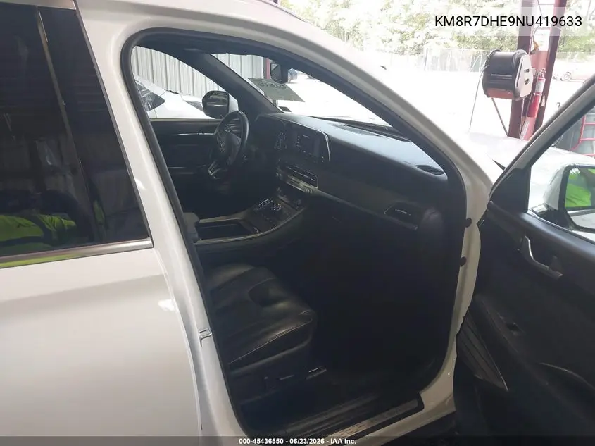 2022 Hyundai Palisade Calligraphy VIN: KM8R7DHE9NU419633 Lot: 45436550