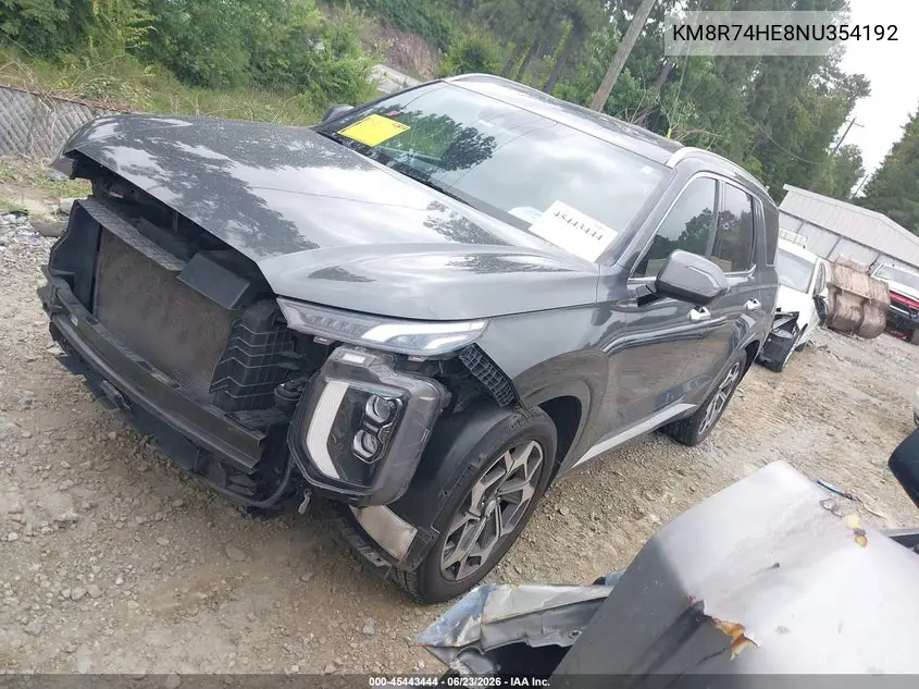 2022 Hyundai Palisade Calligraphy VIN: KM8R74HE8NU354192 Lot: 45443444