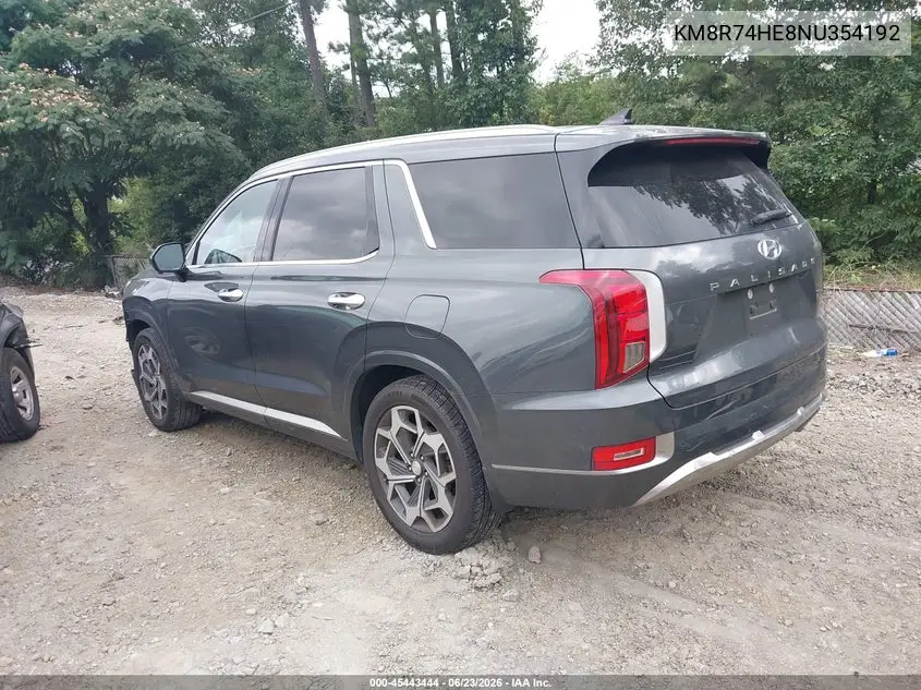 2022 Hyundai Palisade Calligraphy VIN: KM8R74HE8NU354192 Lot: 45443444