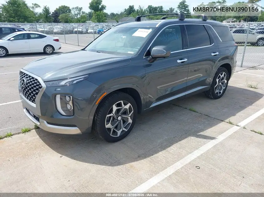2022 Hyundai Palisade Calligraphy VIN: KM8R7DHE8NU390156 Lot: 45512141