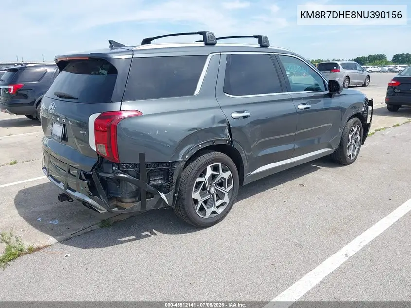 2022 Hyundai Palisade Calligraphy VIN: KM8R7DHE8NU390156 Lot: 45512141