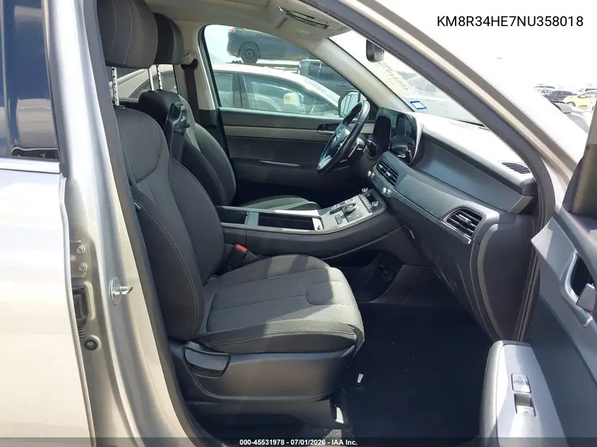 2022 Hyundai Palisade Sel VIN: KM8R34HE7NU358018 Lot: 45531978