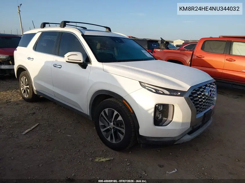 2022 Hyundai Palisade Sel VIN: KM8R24HE4NU344032 Lot: 45559165