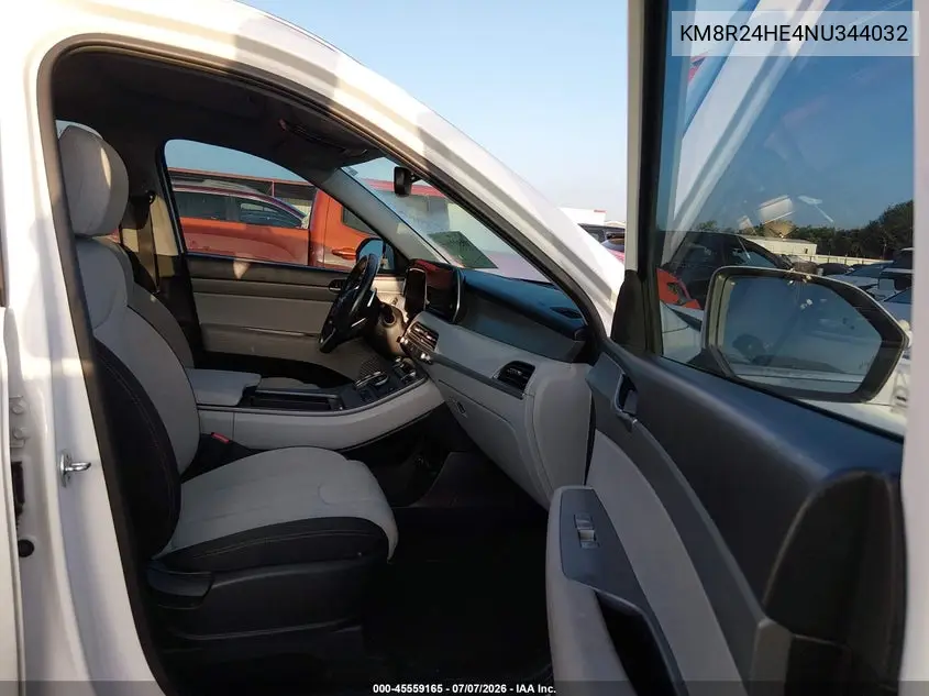 2022 Hyundai Palisade Sel VIN: KM8R24HE4NU344032 Lot: 45559165
