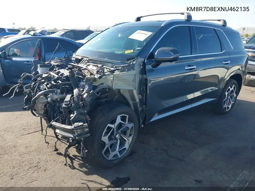 2022 Hyundai Palisade VIN: KM8R7D8EXNU462135 Lot: 45585985