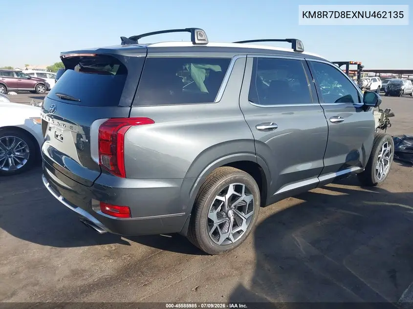 2022 Hyundai Palisade VIN: KM8R7D8EXNU462135 Lot: 45585985