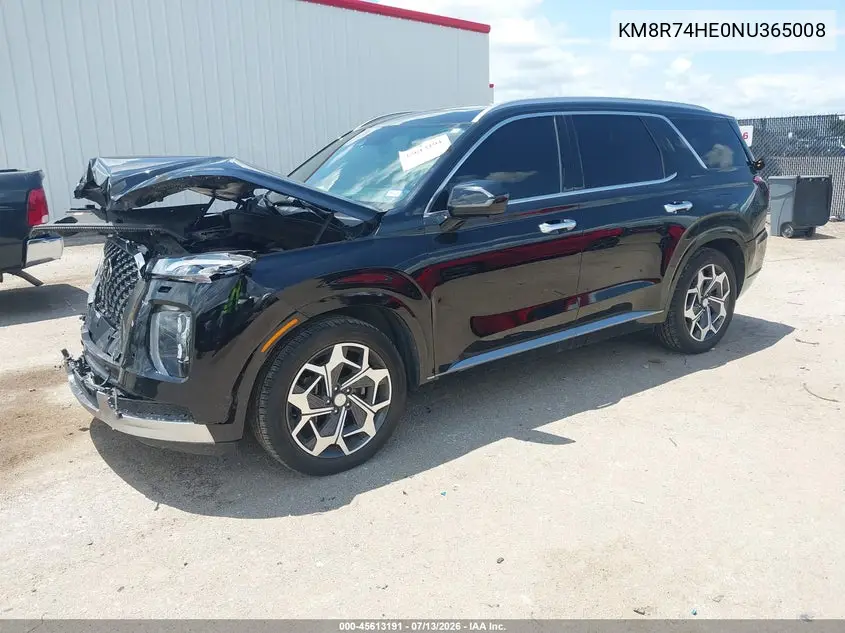 2022 Hyundai Palisade Calligraphy VIN: KM8R74HE0NU365008 Lot: 45613191