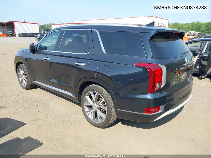 2022 Hyundai Palisade Limited VIN: KM8R5DHEXNU374238 Lot: 45624499