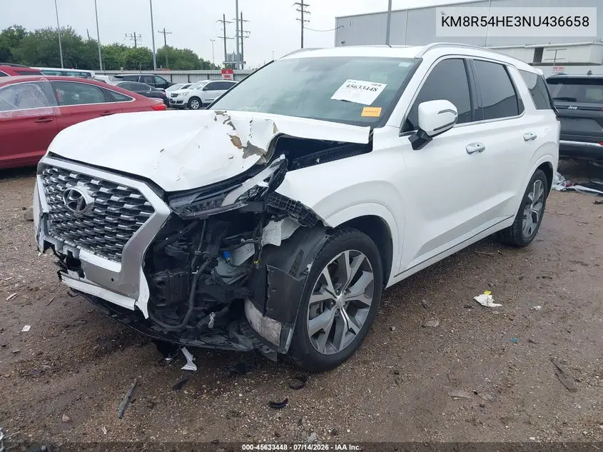2022 Hyundai Palisade Limited VIN: KM8R54HE3NU436658 Lot: 45633448