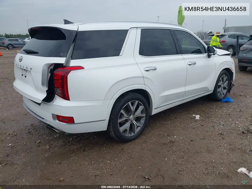 2022 Hyundai Palisade Limited VIN: KM8R54HE3NU436658 Lot: 45633448