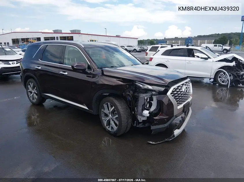2022 Hyundai Palisade Sel VIN: KM8R4DHEXNU439320 Lot: 45657867