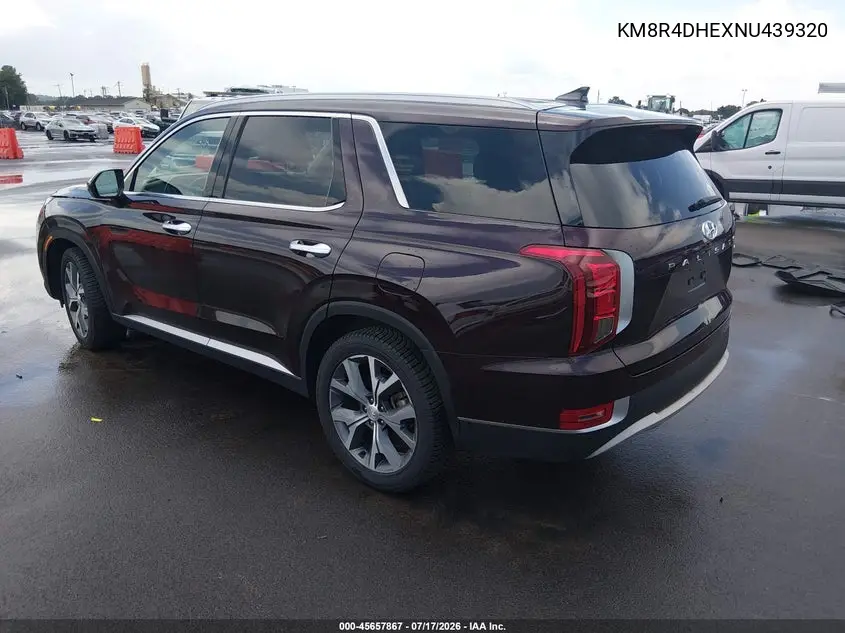 2022 Hyundai Palisade Sel VIN: KM8R4DHEXNU439320 Lot: 45657867