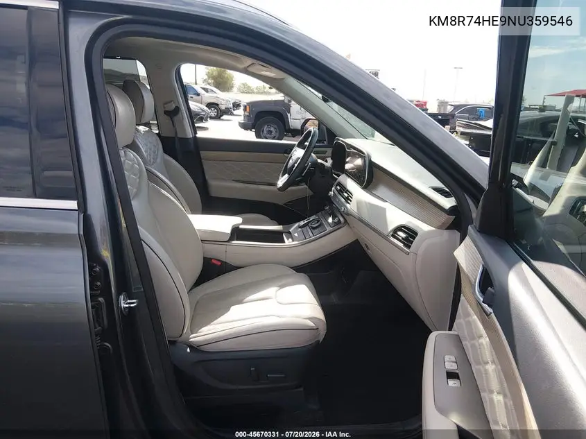 2022 Hyundai Palisade Calligraphy VIN: KM8R74HE9NU359546 Lot: 45670331
