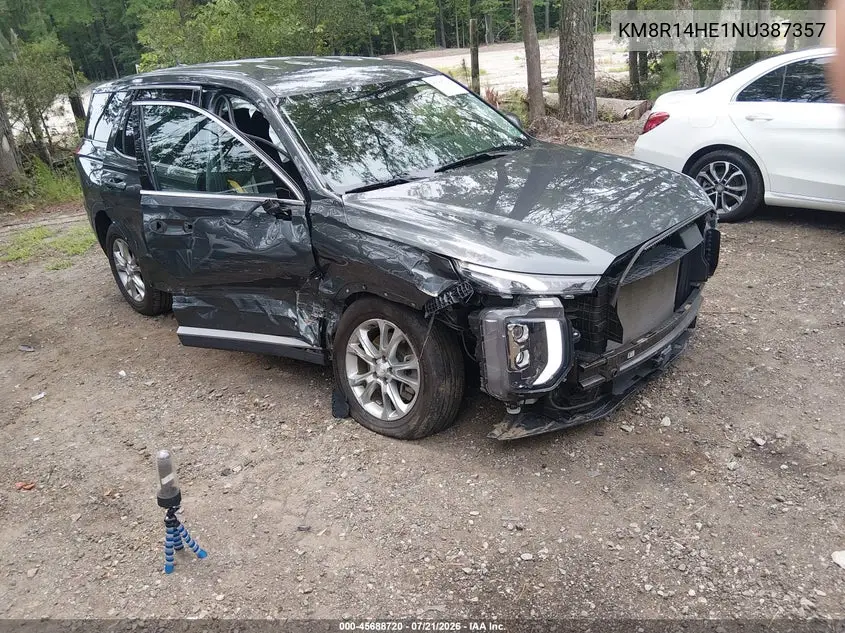 2022 Hyundai Palisade Se VIN: KM8R14HE1NU387357 Lot: 45688720