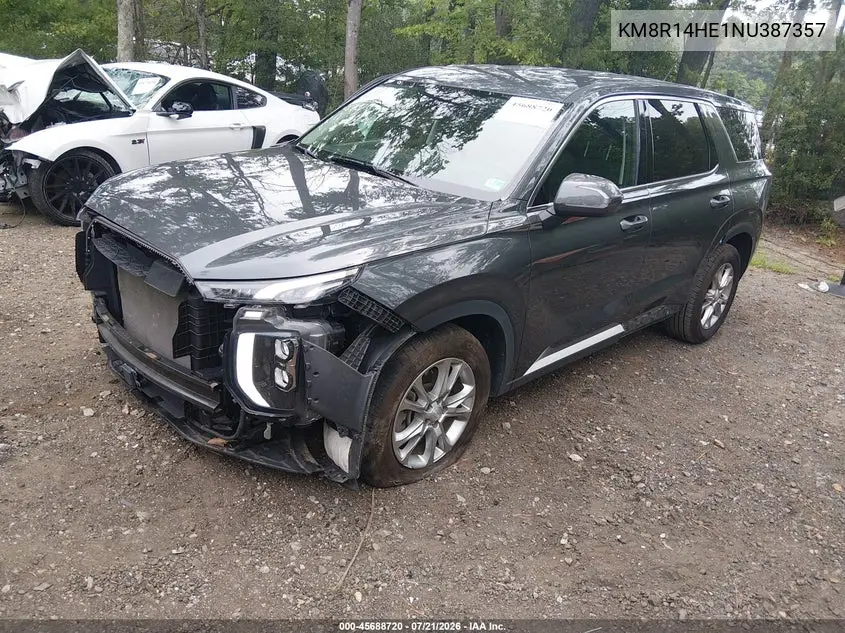 2022 Hyundai Palisade Se VIN: KM8R14HE1NU387357 Lot: 45688720