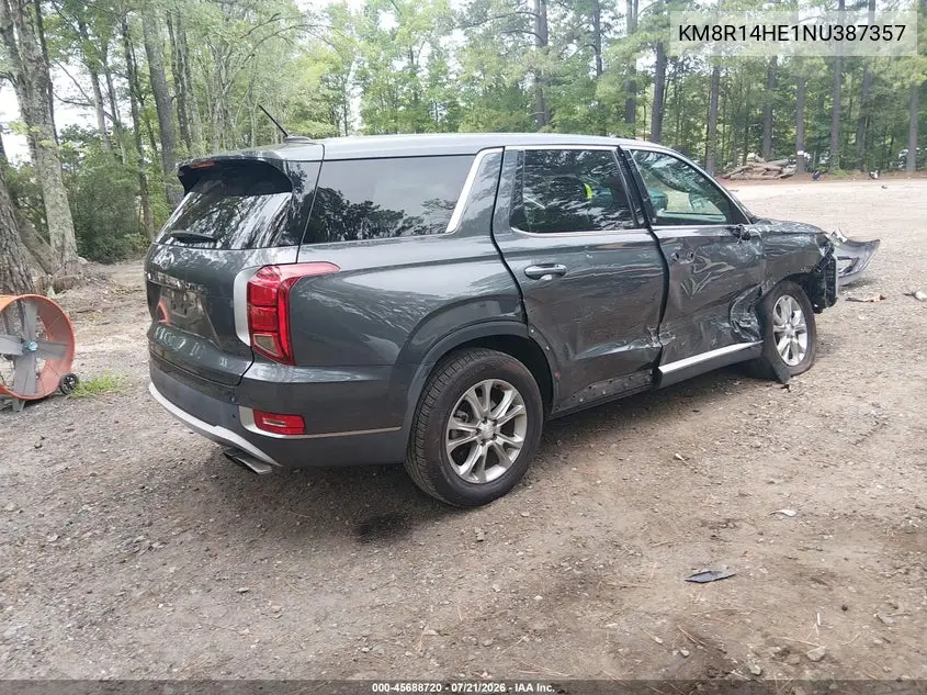 2022 Hyundai Palisade Se VIN: KM8R14HE1NU387357 Lot: 45688720