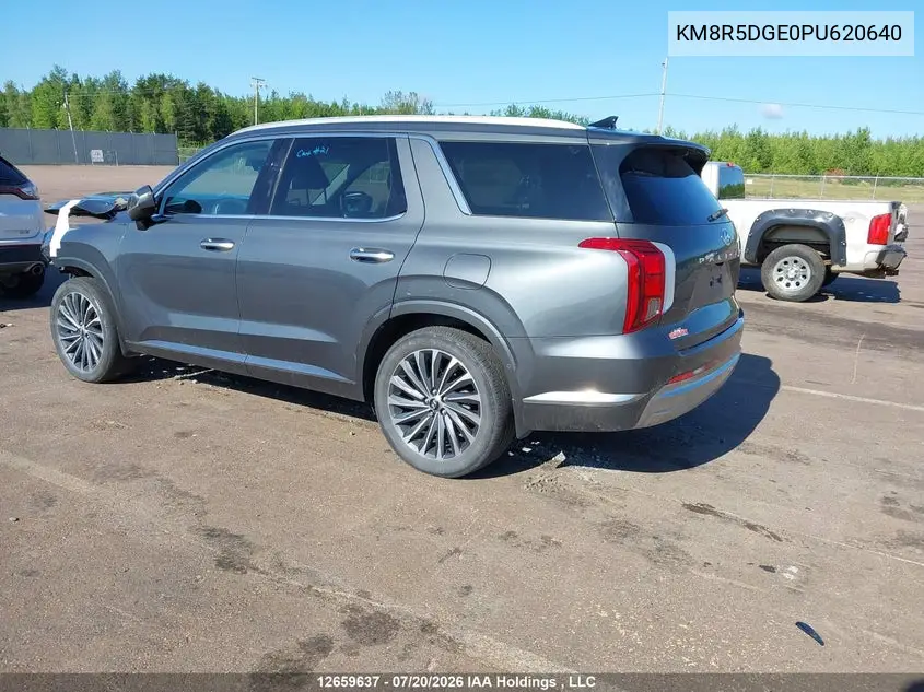 2023 Hyundai Palisade Limited VIN: KM8R5DGE0PU620640 Lot: 12659637