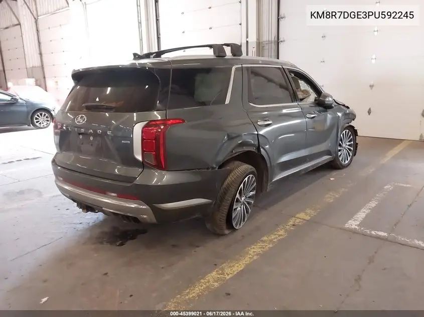 2023 Hyundai Palisade Calligraphy VIN: KM8R7DGE3PU592245 Lot: 45399021