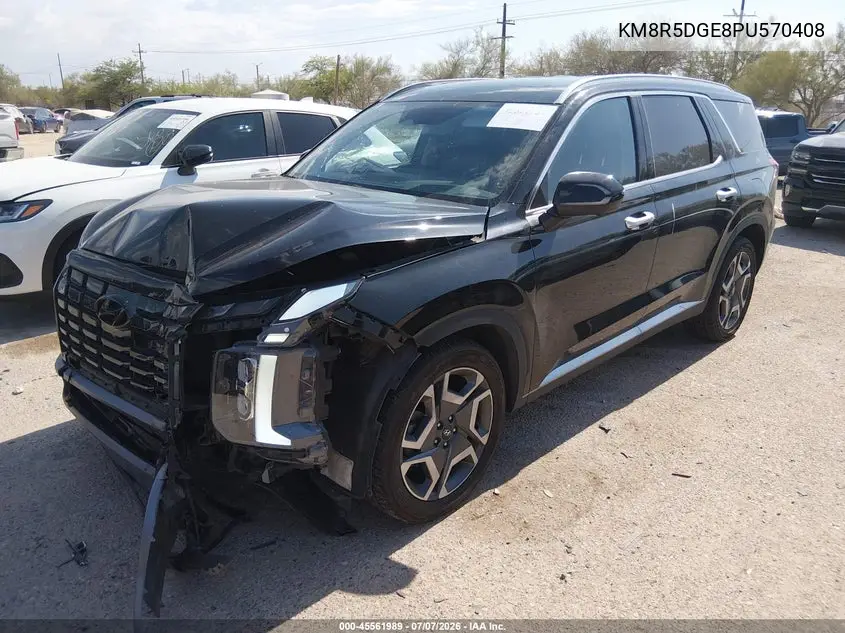 2023 Hyundai Palisade Limited VIN: KM8R5DGE8PU570408 Lot: 45561989