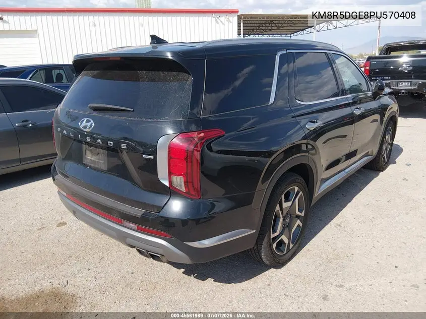 2023 Hyundai Palisade Limited VIN: KM8R5DGE8PU570408 Lot: 45561989