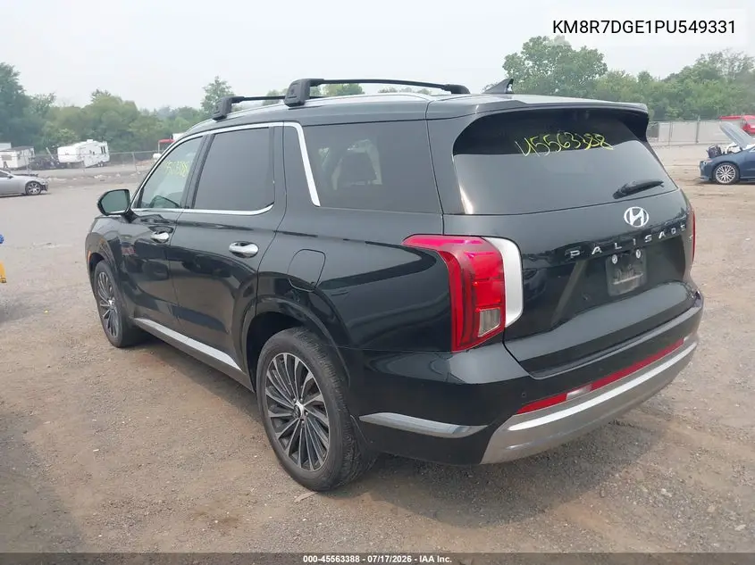 2023 Hyundai Palisade Calligraphy VIN: KM8R7DGE1PU549331 Lot: 45563388