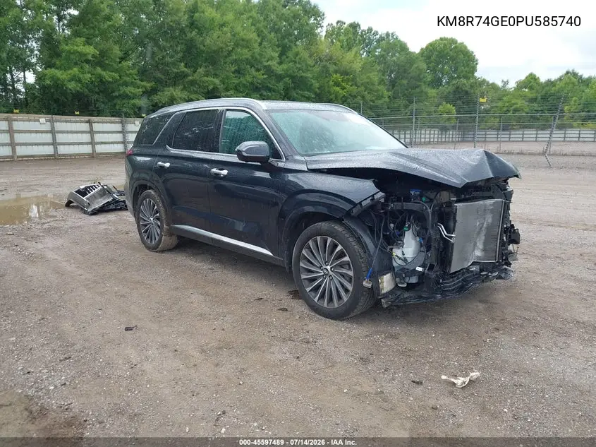 2023 Hyundai Palisade Calligraphy VIN: KM8R74GE0PU585740 Lot: 45597489