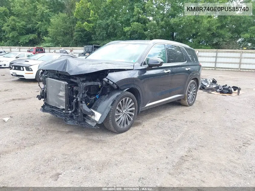 2023 Hyundai Palisade Calligraphy VIN: KM8R74GE0PU585740 Lot: 45597489
