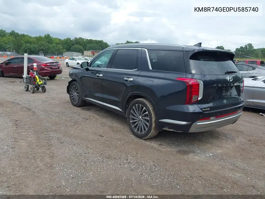 2023 Hyundai Palisade Calligraphy VIN: KM8R74GE0PU585740 Lot: 45597489