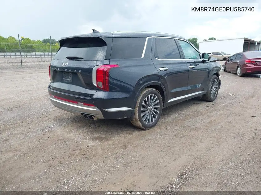 2023 Hyundai Palisade Calligraphy VIN: KM8R74GE0PU585740 Lot: 45597489