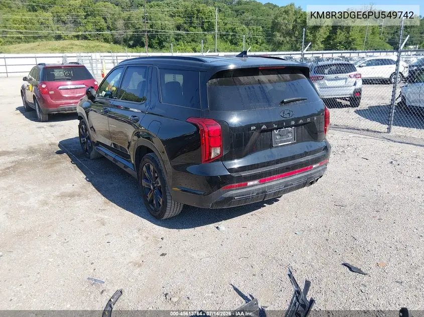 2023 Hyundai Palisade Xrt VIN: KM8R3DGE6PU549742 Lot: 45613764