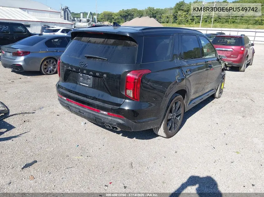2023 Hyundai Palisade Xrt VIN: KM8R3DGE6PU549742 Lot: 45613764
