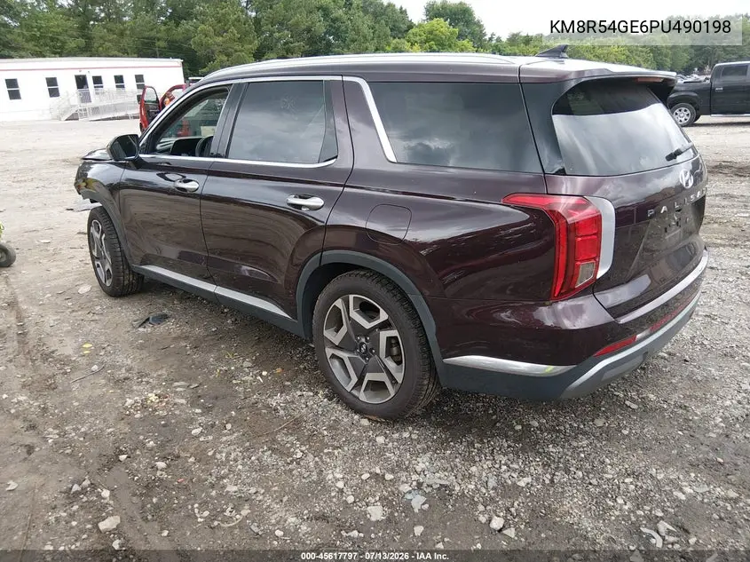 2023 Hyundai Palisade Limited VIN: KM8R54GE6PU490198 Lot: 45617797