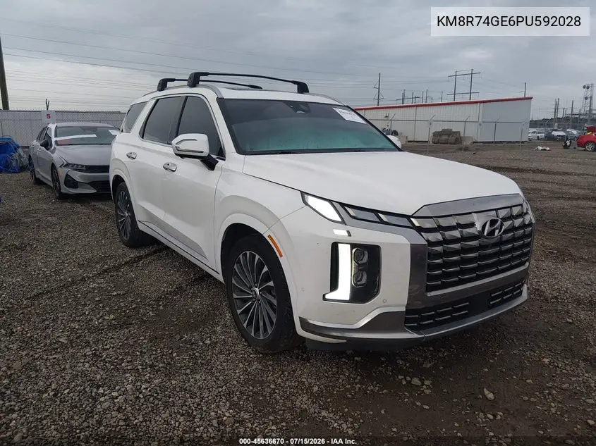 2023 Hyundai Palisade Calligraphy VIN: KM8R74GE6PU592028 Lot: 45636670