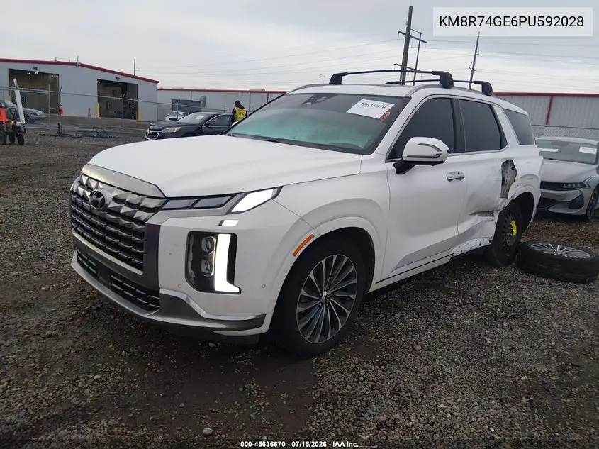 2023 Hyundai Palisade Calligraphy VIN: KM8R74GE6PU592028 Lot: 45636670