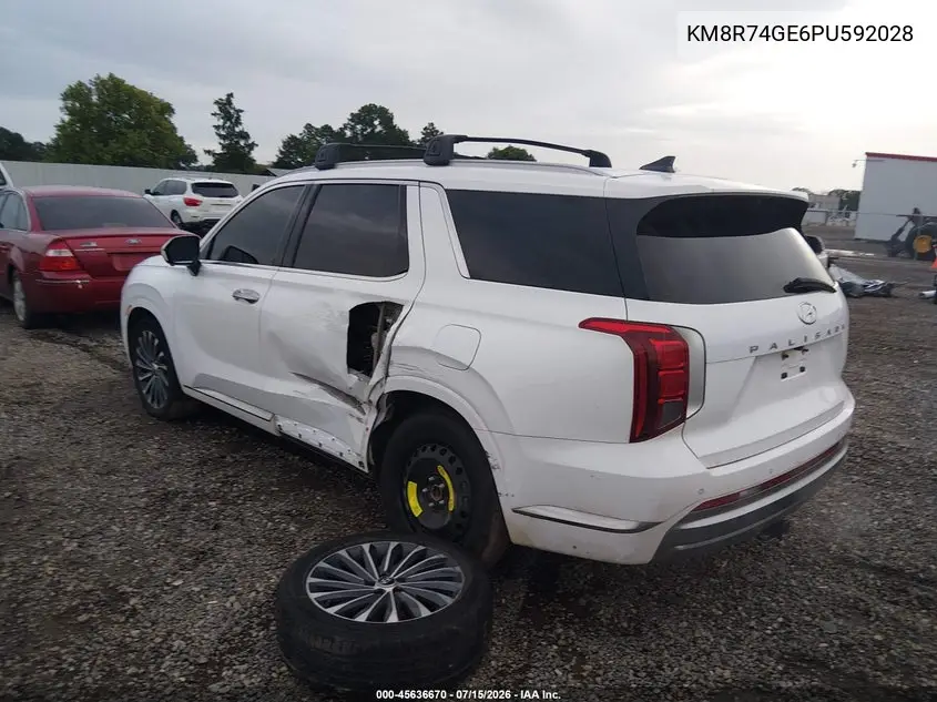 2023 Hyundai Palisade Calligraphy VIN: KM8R74GE6PU592028 Lot: 45636670