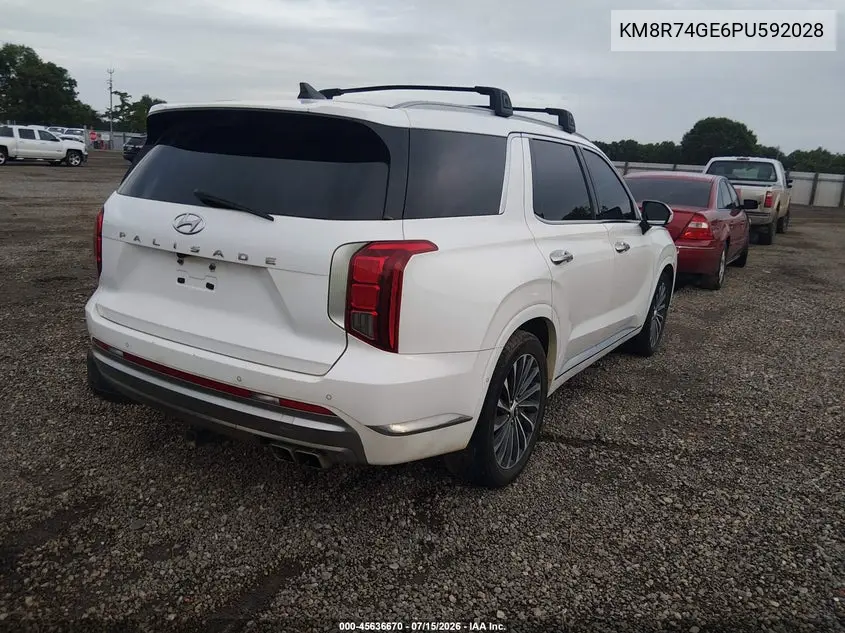 2023 Hyundai Palisade Calligraphy VIN: KM8R74GE6PU592028 Lot: 45636670