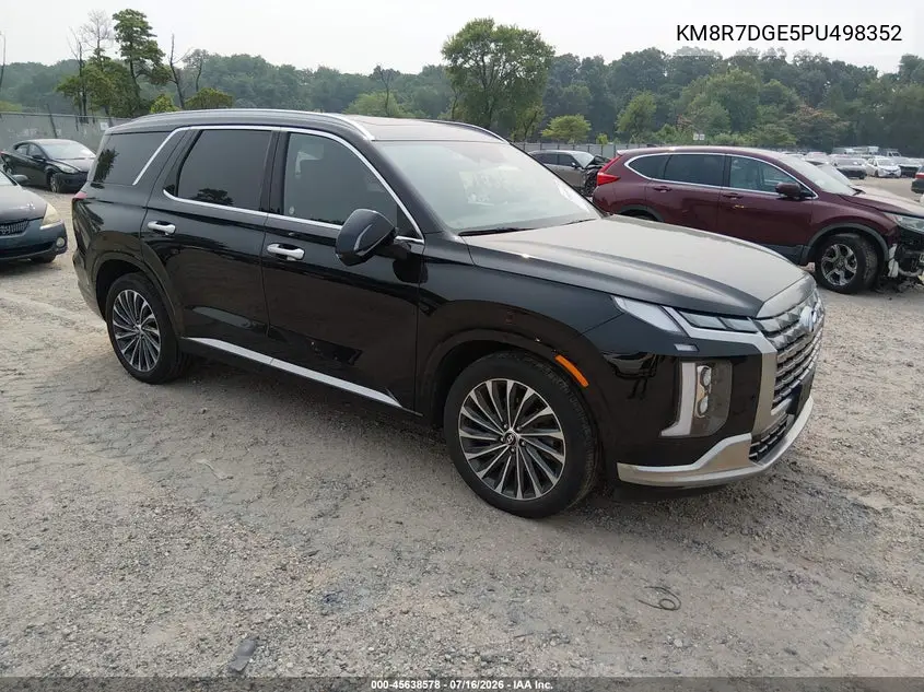 2023 Hyundai Palisade Calligraphy VIN: KM8R7DGE5PU498352 Lot: 45638578