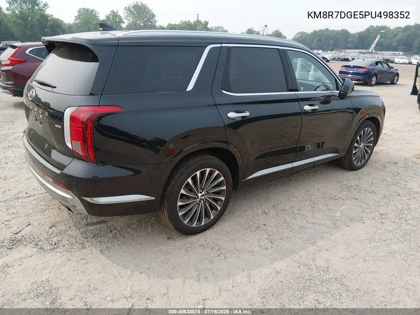 2023 Hyundai Palisade Calligraphy VIN: KM8R7DGE5PU498352 Lot: 45638578