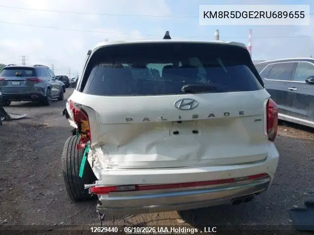 2024 Hyundai Palisade Ultimate Calligraphy VIN: KM8R5DGE2RU689655 Lot: 12629440