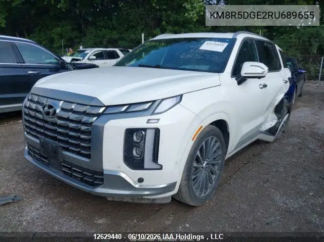 2024 Hyundai Palisade Ultimate Calligraphy VIN: KM8R5DGE2RU689655 Lot: 12629440
