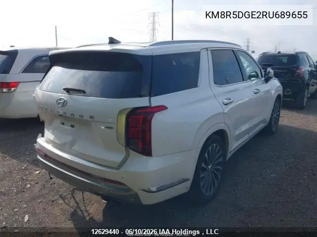 2024 Hyundai Palisade Ultimate Calligraphy VIN: KM8R5DGE2RU689655 Lot: 12629440